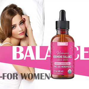 תוסף תזונה לנשים בגיל המעבר לאיזון הורמונלי, טיפות נוזליות אורגניות של קוהוש שחור וצ'אסטברי, נוגד חמצון, להקלה על תסמיני PMS - Product Image 1