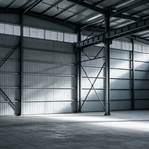 Entrepôt en acier léger à montage rapide et à faible coût, <span class=keywords><strong>garage</strong></span> industriel préfabriqué en métal pour le stockage des produits agricoles - Product Image 6