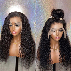 วิกผมลูกไม้แบบเต็มศีรษะ Water Wave Glueless Full HD Lace Frontal Wig <span class=keywords><strong>ผม</strong></span>แท้จากอินเดียแบบไม่ผ่านการแปรรูป  จัดเรียงเกล็ดผม  วิกผมลูกไม้ด้านหน้าแบบเวียดนาม - Product Image 1