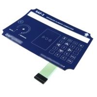 Panel Tombol Membran Dome Logam Taktil Bahan PET Kustom Pabrik dengan Perekat 3M468 untuk Remote Kontrol LED Backlit