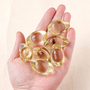 Lingotto di Cristallo Naturale Citrino Feng Shui a Prezzo all'Ingrosso, Moneta Cinese Antica Portafortuna per Regalo di Capodanno - Product Image 2