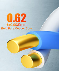 สายเคเบิลอีเธอร์เน็ต SAMZHE 305M ทองแดงแท้ 22AWG 0.62 มม. SFTP CAT8 แบบหนาพิเศษ พร้อมปลอกหุ้ม PVC ความยาว 1000 ฟุต สายแลน CAT8 รองรับการจ่ายไฟผ่านสาย (POE) - Product Image 3