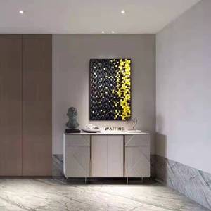Panneaux de <span class=keywords><strong>bois</strong></span> colorés décor mural intérieur mosaïque panneau mural moderne décoration de la maison <span class=keywords><strong>peinture</strong></span> d'art - Product Image 6