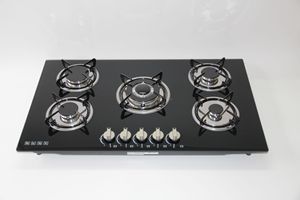 ¡Fabricante directo! Popular encimera de gas de 5 quemadores 5 quemadores Wok Cocina de acero inoxidable incorporada Estufa de gas con energía solar de China - Product Image 4