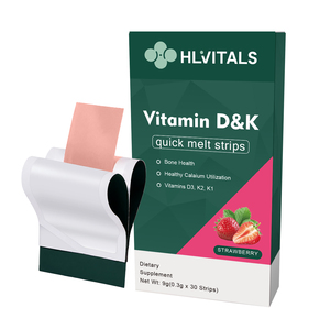 Offre Spéciale : Bandes Orales de Vitamine K2 D3 – Améliore l'Immunité – Film Dissoluble pour Adultes et Adolescents – 30 Bandes - Product Image 1