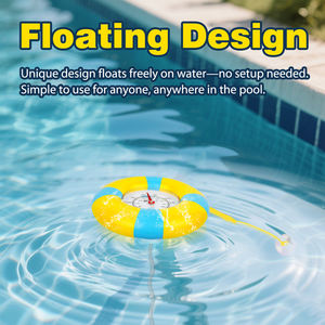Termômetro de piscina flutuante Grande mostrador PVC ABS Termômetro de água durável para piscina Spa <span class=keywords><strong>Pond</strong></span> - Product Image 2