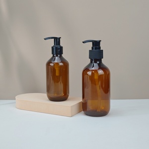 Recycled 300ml 500ml <b>Empty</b> Amber clear Shampoo and Conditioner Set Packaging <b>Plastic</b> Hand Wash PET <b>Bottle</b> With Pump - Product Image 5
