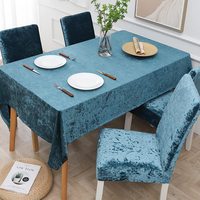 Nappe ronde personnalisée pour fêtes en plein air, banquets, mariages, nappes en velours pour événements