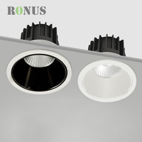 Applique murale en Aluminium étroit, spot LED encastré antireflet pour hôtel, 15W