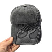Gorra de Béisbol de PVC Marca B 2025, Estilo Popular en Internet, Colaboración Flame, Personalizada, Transpirable e Impermeable, de 6 Paneles