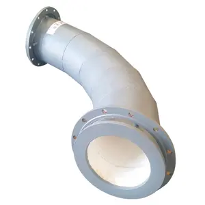 Internal Ceramic Pipe Lining abrasion resistant ceramic lined steel pipe and elbow