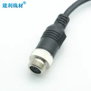 Cáp bộ chuyển đổi tùy chỉnh 6pin mới S-Video nữ để 6pin không thấm nước nam Adapter Cáp xe hiển thị hệ thống kết nối cáp