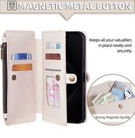 Étui de téléphone tendance en cuir PU magnétique avec fentes pour cartes, support intégré et antichoc pour Samsung Galaxy A56 A55 A54 A53 A35 A34 A16 A15