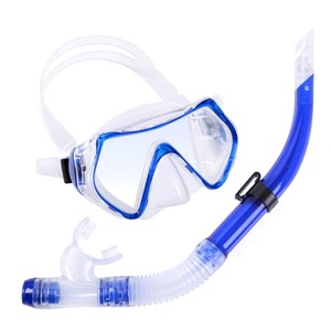 Set de 2 Piezas de Máscara de Snorkel de Alta Calidad, Precio de Fabricante, Logotipo OEM, Máscara de Buceo Clásica con <span class=keywords><strong>Tubo</strong></span> Impermeable - Product Image 1