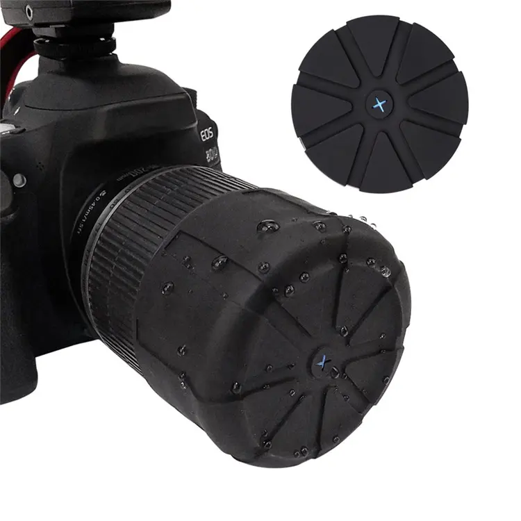 Waterproof SLR Camera Silicone Protector Universal Anti-Dust Fallproof Lens Cover DSLR Protective Len Camera Len Protector