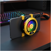 Support magnétique pour téléphone F36 avec affichage de la température, clip de refroidissement, support flexible portable pour smartphone, voyage, bureau