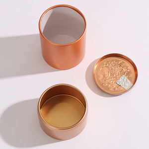 Bocaux à bougies vides, boîtes rondes pour thé, café, matcha, boîtes personnalisées de qualité alimentaire, boîtes rondes uniques en métal, vente en gros de bonbons, nourriture, aluminium 0,23 mm - Product Image 6