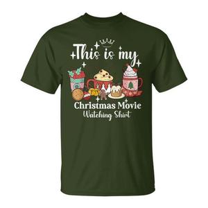C'est ma chemise pour regarder des films de Noël, t-shirt assorti pour la famille - Product Image 1