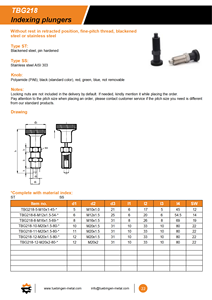 Precio de fábrica: Émbolo de indexación de acero inoxidable para maquinaria y accesorios - Product Image 4