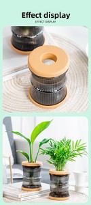 <span class=keywords><strong>Pot</strong></span> de fleurs hydroponique créatif en résine PET transparente P443, petit, simple, design épuré, pour une utilisation sur le bureau - Product Image 5