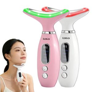 0728 Portable Facial Beauty Device Face and Neck <b>Massager</b> <b>Tools</b> with 4 Color Led Lights for Skin Care - Product Image 4