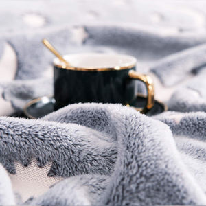 100%polyester Fuzzy <b>Throw</b> <b>Blanket</b> Super Soft Flannel Fleece <b>Blanket</b> Cozy Glow in the Dark <b>Blanket</b> With Star Moon - Product Image 6