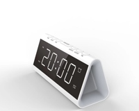 Hochwertiger Desktop mit USB-Aufladung Eingebauter Lautsprecher AM FM 2-Band-Empfänger Wecker Radio