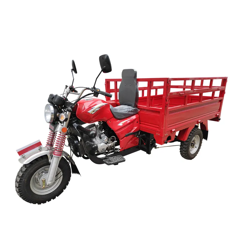 150cc Three Wheel Motorcycle Water Cooling Gas Powered Tricycle African Motorized Farm Cargo Tricycle