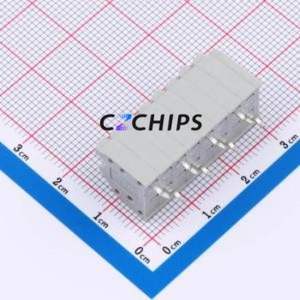 MX250-3.5-08P-B-GY01-Cu-A Spring Terminal Block P=3.5mm Connector ( Construction: 1x8P )( Pitch: 3.5mm )( Color: Gray ) - Product Image 2