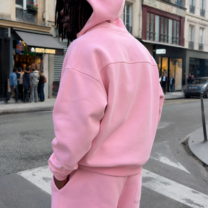 Ensembles pour hommes en gros – Nouveaux ensembles décontractés de haute qualité pour hommes – Ensemble personnalisé en coton 2 pièces : sweat à capuche zippé et <span class=keywords><strong>short</strong></span> - Product Image 3