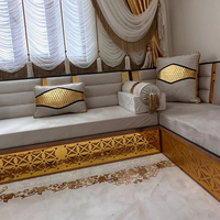 Banc en tissu Majlis arabe Jalsa pouf pour cafés écoles et meubles de maison-conception modulaire sectionnelle