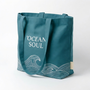 Custom <b>Print</b> Logo <b>Large</b> Capacity Casual Reusable Canvas Shoulder Bag Cotton Tote Shopping Beach Bag With Pocket - Product Image 1
