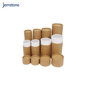 Boîte d'emballage cylindrique en carton kraft pour capsules de thé en vrac de qualité alimentaire, design personnalisé, recyclable, tube en papier pour poudre de protéines - Product Image 1