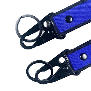 2026 Eco-Friendly Sports Style Trendy Fashionable Carabiner Keychain Short Lanyard Thermal Transfer Printed Logo Webbing