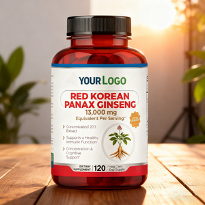 Cápsulas de Suplemento Dietético de <span class=keywords><strong>Ginseng</strong></span> Panax Coreano Vermelho Certificado GMP para Suporte Imunológico e Energia - Vegano Orgânico com Capacidade Personalizável - Product Image 6