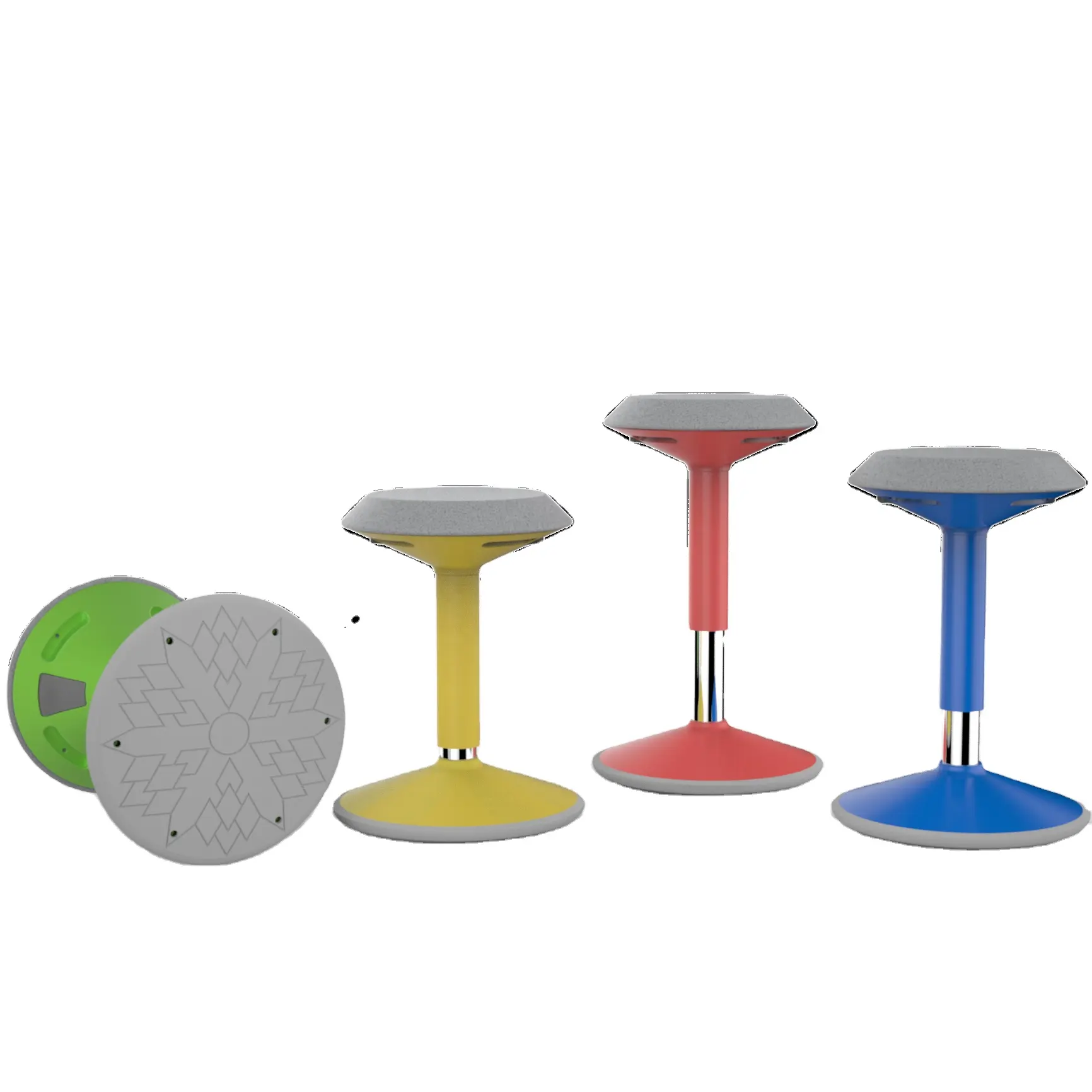 LONKIN Height Adjustable Active Active Learning Wobble Stool Chair