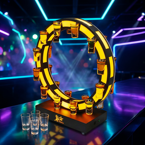 Support de Présentation Lumineux Personnalisé avec Logo pour Verres à Shot LED 24 Trous en Forme de Grande Roue – Idéal pour Bars, Clubs, Fêtes et Services VIP - Product Image 2
