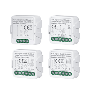 GIRIER Smart Home Automation ZigBee Módulo de interruptor de luz 1 2 3 4 Gang Interruptores de pared de control de 2 vías - Product Image 1