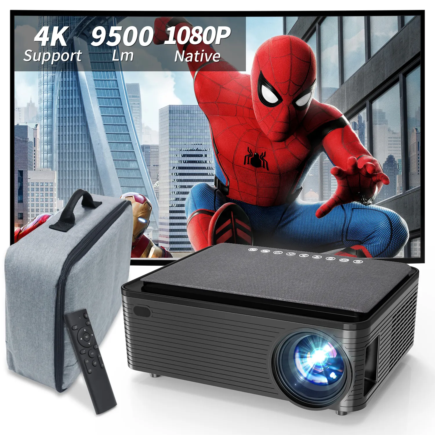 Topfoison X5 precio al por mayor mejor 1920X1080 1080p 4K Full Hd Android Digital Tv proyector de vídeo para cine en casa