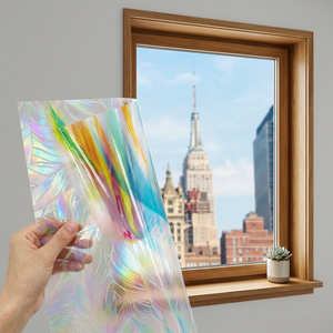 Autocollants transparents en PVC pour fenêtres, autocollants décoratifs pour vitres, cadeaux promotionnels - Product Image 3