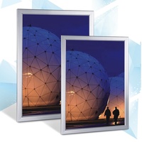 Boîtes lumineuses Led d'extérieur pour boutique personnalisées Enseigne lumineuse Publicité d'entreprise Affichage Cadre en aluminium Plaque de guidage de lumière en acrylique