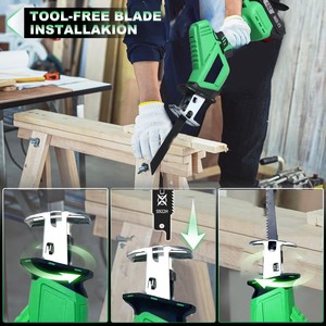 20V Cordless Reciprocal <b>Saw</b> Industrial Grade DIY Tool for Metal Wood PVC & Plastic-EU Local Warehouse CRS-20A-2 Cordless Recipro - Product Image 5