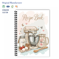 Carnet de recettes personnalisé Myway format A5, 100 pages, spirale, papier de haute qualité, aide culinaire pour la famille, fait main