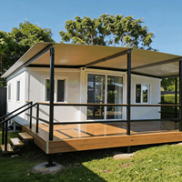 Casa Contenedor Expandible ISO CE Premium Personalizada con Interior ADU de Lujo para Villa en Patio Trasero y Proyecto de Inversión Inmobiliaria