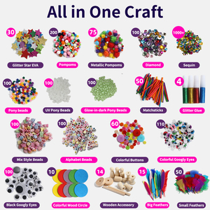 Trẻ Em Đồ Chơi Nghệ Thuật Và Thủ Công Mỹ Nghệ Crate Kit 3000 + Mảnh Sở Thích Nguồn Cung Cấp Thủ Công Vật Liệu Hộp Cho Nghệ Thuật Sáng Tạo Các Dự Án Cho Trẻ Em - Product Image 2