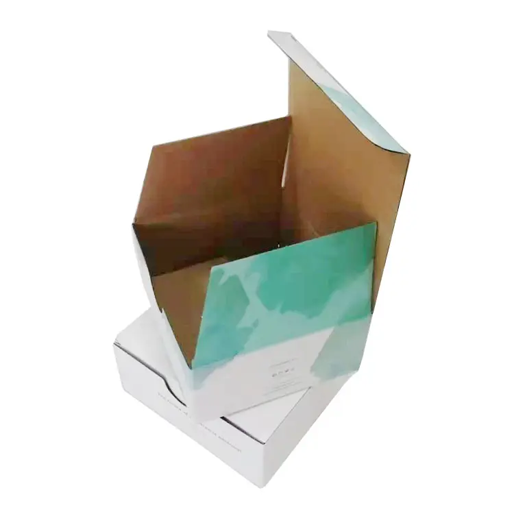 リサイクル可能なカスタム配送ボックス無料デザイン段ボール香水包装段ボール紙ボックス自動ロック底付きカスタム通信注文ボックス