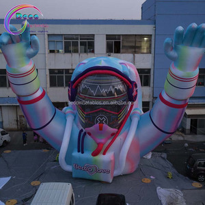 Modèle d'astronaute gonflable géant et coloré, figurine d'homme de l'espace avec lumières LED pour festival de musique - Product Image 1