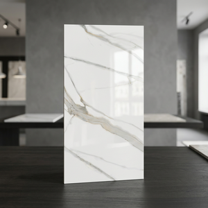 Venta al por Mayor de Baldosas de Porcelana Brillante Estilo Estatuario Oro 800x1600mm para Pisos y Paredes, Colección de Cerámica para Baños - Product Image 3