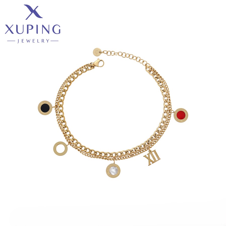 T000671776 XUPING ювелирные изделия 14K золотого цвета из нержавеющей стали красочные другие прекрасные модные ювелирные изделия дружбы женский браслет