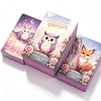 Jeu de tarot personnalisable de 78 cartes avec guide, conception de logo sur mesure, cartes d'affirmation Oracle – Cadeau éducatif et familial pour l'intérieur